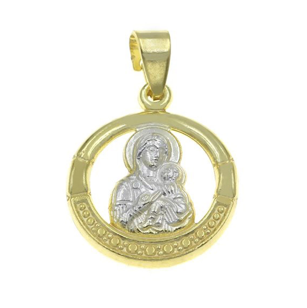 Ασημένιο Επίχρυσο Φυλαχτλο με Αλυσίδα 925